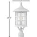 Freeport Coastal Elements 1 Light 20.5 inch Textured White Outdoor Post Mount Lantern in Non-LED