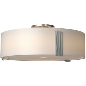 Impressions 3 Light 18.4 inch Vintage Platinum Semi-Flush Ceiling Light, Large