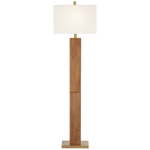 Walnut Grove 65 inch 100.00 watt Walnut Floor Lamp Portable Light