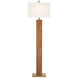 Walnut Grove 65 inch 100.00 watt Walnut Floor Lamp Portable Light