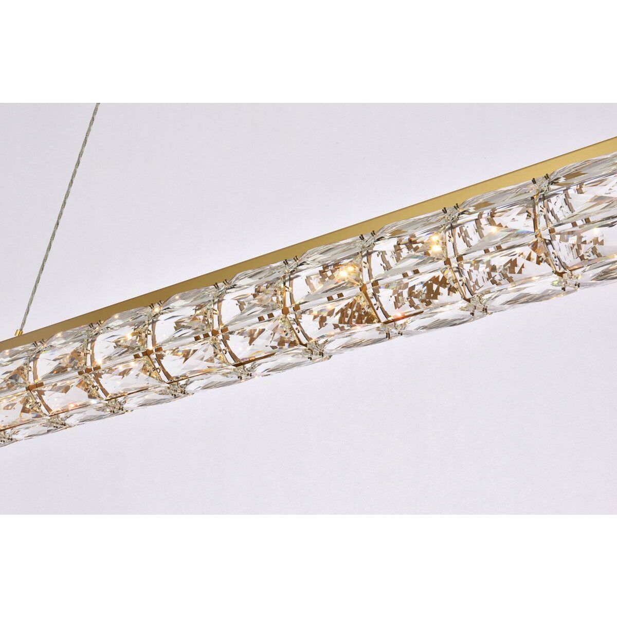 Valetta 1 Light 42 inch Gold Linear Pendant Ceiling Light