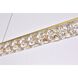 Valetta 1 Light 42 inch Gold Linear Pendant Ceiling Light