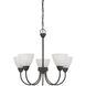 Tia 5 Light 22.5 inch Painted Bronze Chandelier Ceiling Light