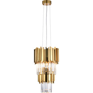 Canada 4 Light 12 inch Gold Pendant Ceiling Light
