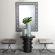 Kai 18 inch Grey Hide & Black Hand Forged Iron Stool