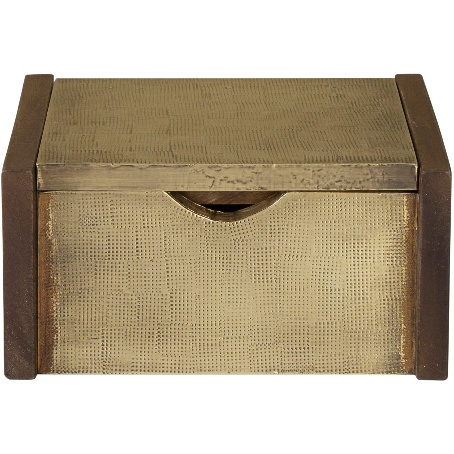 Dorsey 9 X 8 inch Walnut with Aged Brass Box