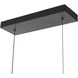 Terra LED 38.5 inch Black Linear Island Pendant Ceiling Light