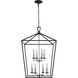 Lacey 8 Light 19 inch Polished Chrome and Black Pendant Ceiling Light