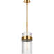C&M by Chapman & Myers Geneva 1 Light 7 inch Burnished Brass Pendant Ceiling Light