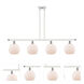 Ballston Athens LED 48 inch White and Polished Chrome Island Light Ceiling Light in Matte White Glass, Ballston
