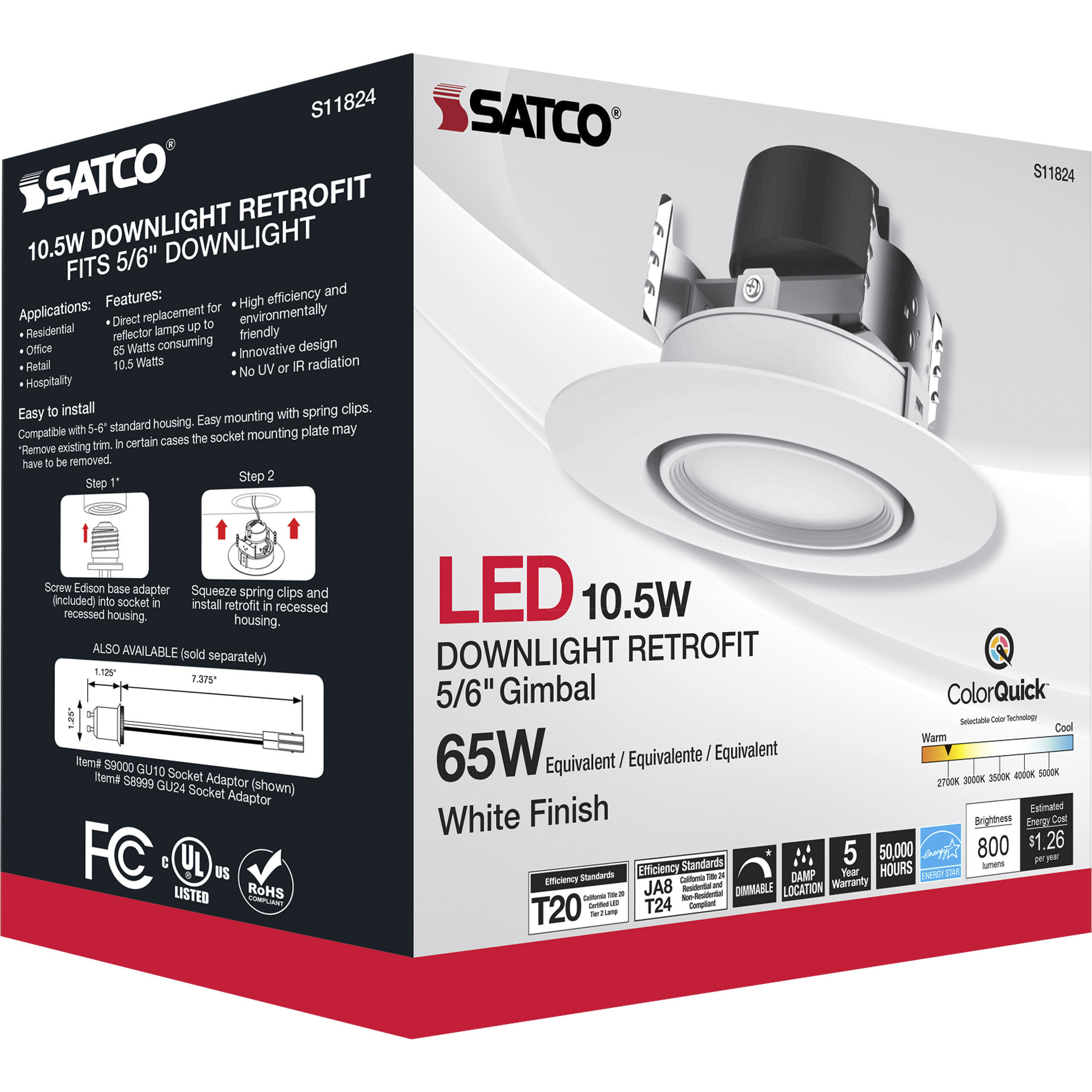 Edgewood Integrated LED White Recessed