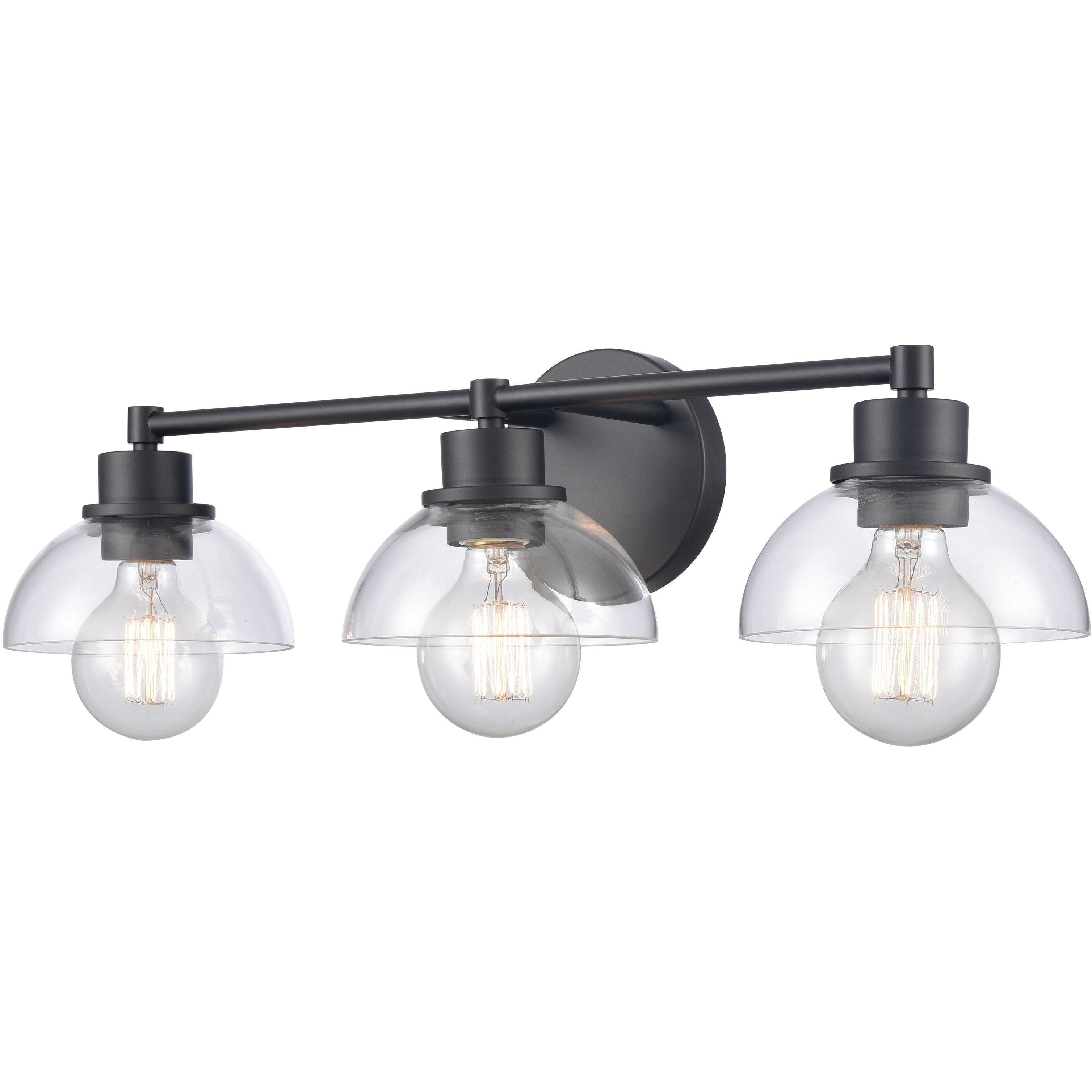 Julian Vanity Light Wall Light in Matte Black