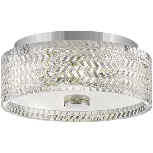 Elle 2 Light 12 inch Chrome Bath Light Wall Light, Flush Mount