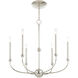 Cortlandt 6 Light 28 inch Polished Nickel Chandelier Ceiling Light