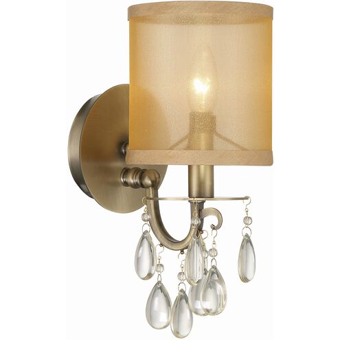 Hampton 1 Light 5.5 inch Antique Brass Sconce Wall Light