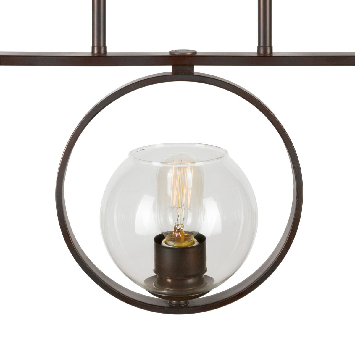 Signature 3 Light 45 inch Antique Bronze Island Pendant Ceiling Light