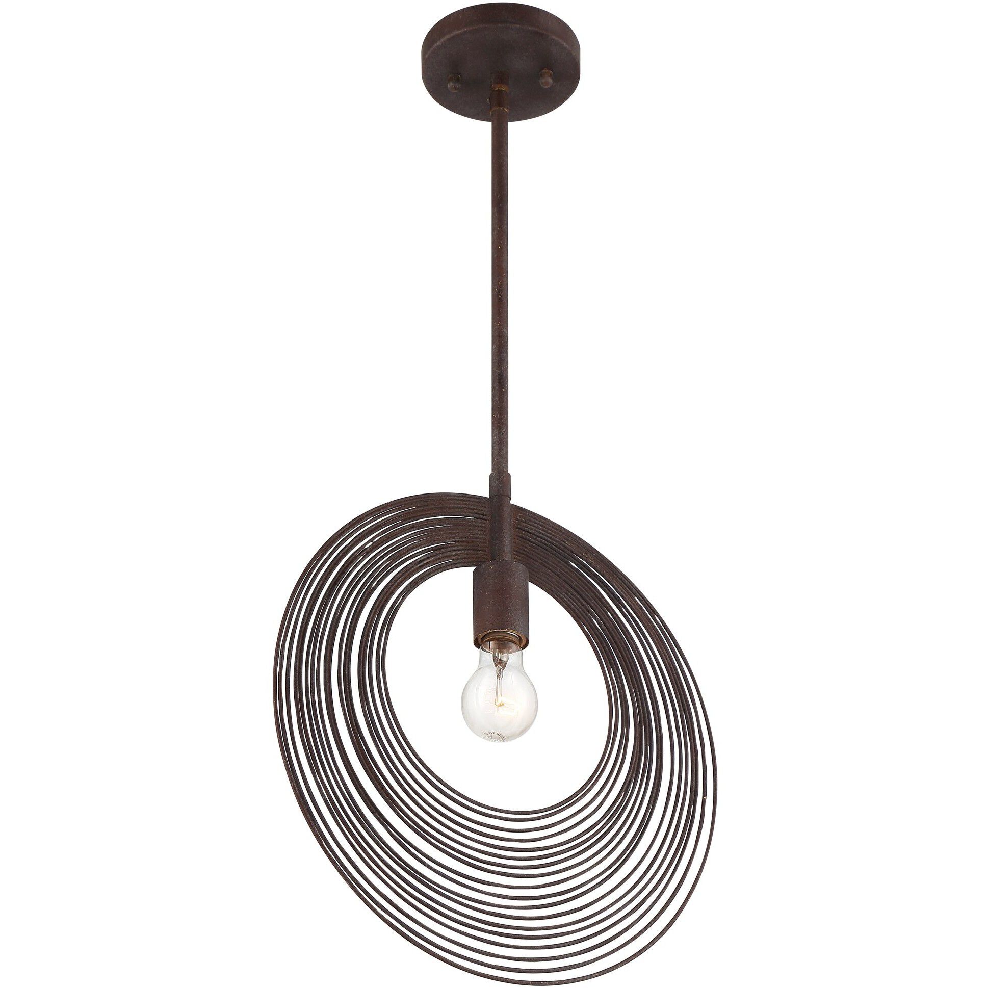 Doral 1 Light 14 inch Forged Bronze Mini Pendant Ceiling Light