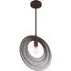 Doral 1 Light 14 inch Forged Bronze Mini Pendant Ceiling Light