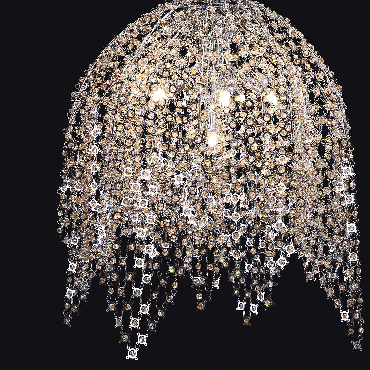 Danza 10 Light 12 inch Chrome Chandelier Ceiling Light