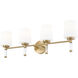 Henri Vanity Wall Light in Modern Gold