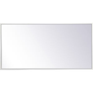 Monet 36 X 18 inch White Wall Mirror