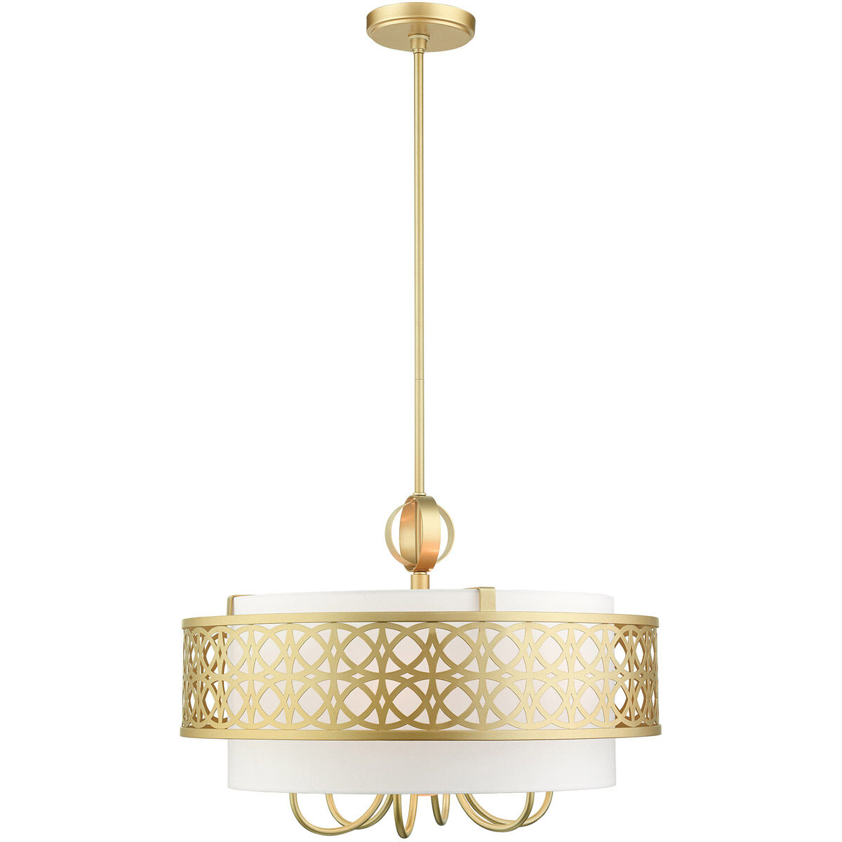 Calinda 7 Light 25 inch Soft Gold Pendant Chandelier Ceiling Light
