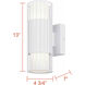 Javon LED 7 inch White Outdoor Lantern