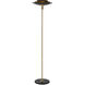 Rancho Mirage 72 inch 60 watt Matte Black and Weathered Brass Torchiere Portable Light