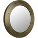Clay 36 X 36 inch Antique Brass Mirror, Large