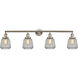 Franklin Restoration Chatham 4 Light 42 inch Brushed Satin Nickel Bath Vanity Light Wall Light in Clear Glass, Franklin Restoration