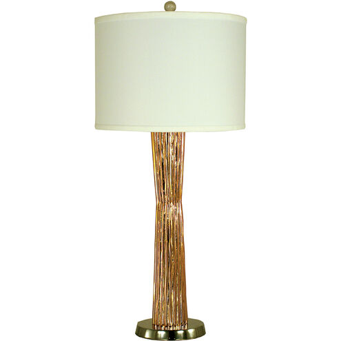 Olympia 29 inch 150 watt Copper w/Polished Nickel Table Lamp Portable Light