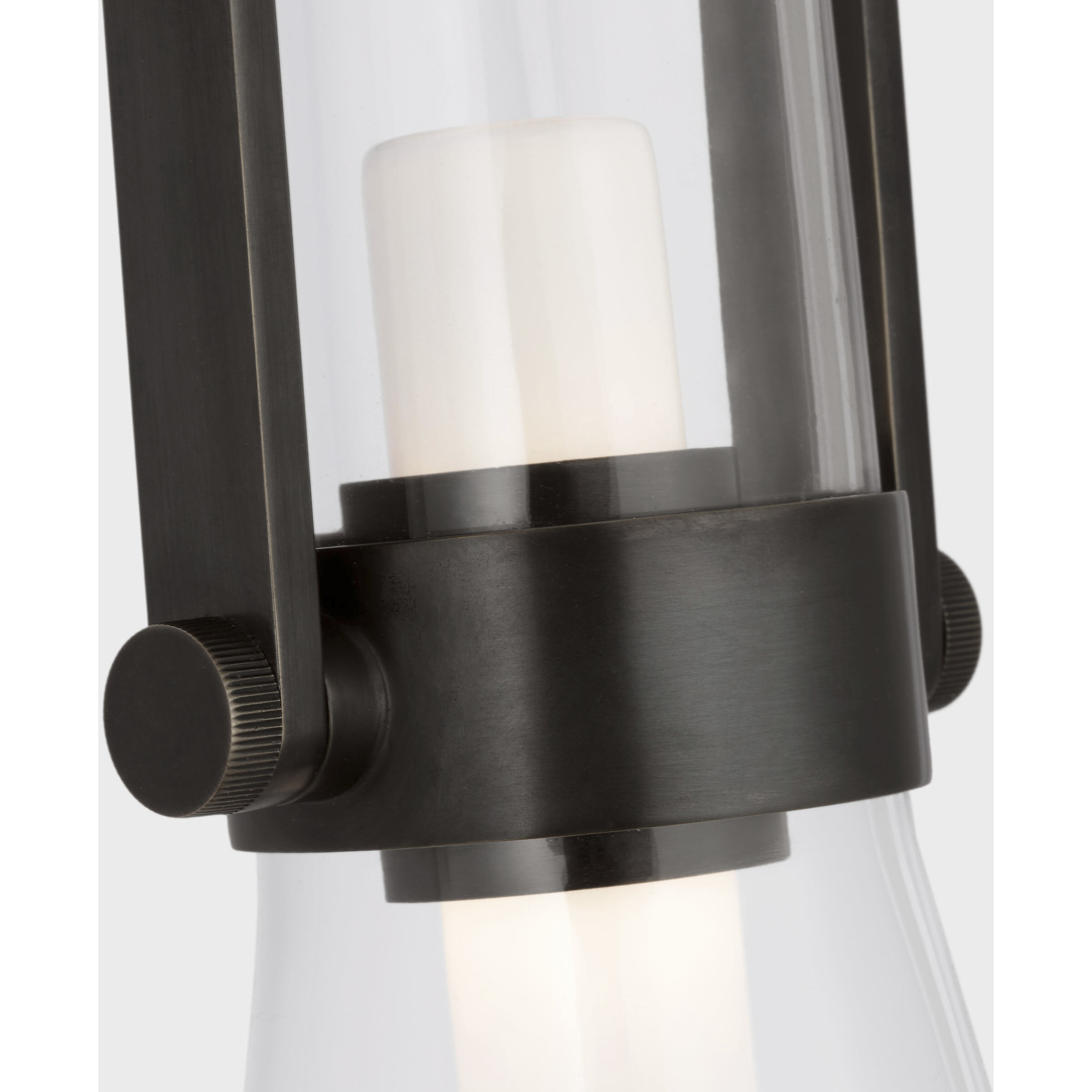 Ian K. Fowler Larkin LED 5.5 inch Bronze Conical Bracketed Sconce Wall Light, Medium