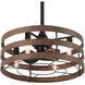 Audrey 26 inch Coal And Distressed Koa with Coal Blades Indoor Ceiling Fan