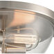 Astoria 2 Light 13.5 inch Brushed Nickel Flush Mount Ceiling Light
