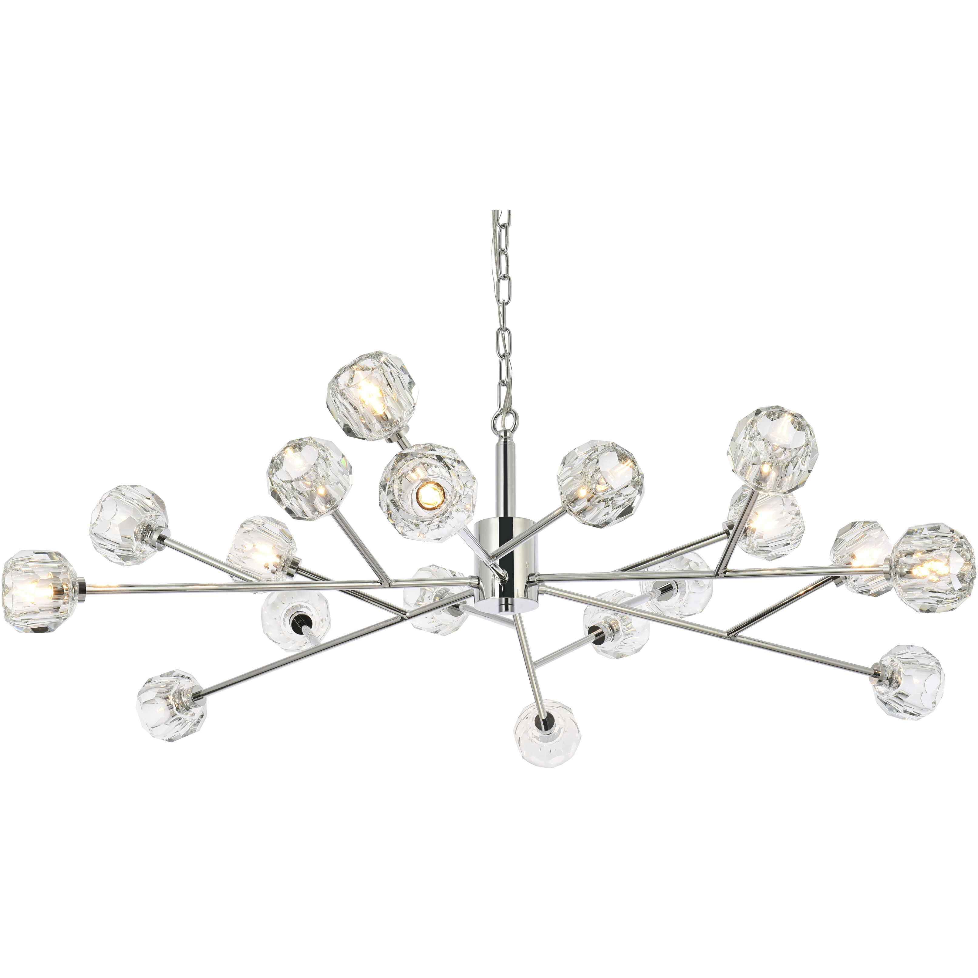 Graham 18 Light 48 inch Chrome Pendant Ceiling Light