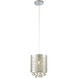 Canada 1 Light 8 inch Chrome Single Pendant Lighting Ceiling Light