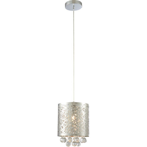 Canada 1 Light 8 inch Chrome Single Pendant Lighting Ceiling Light