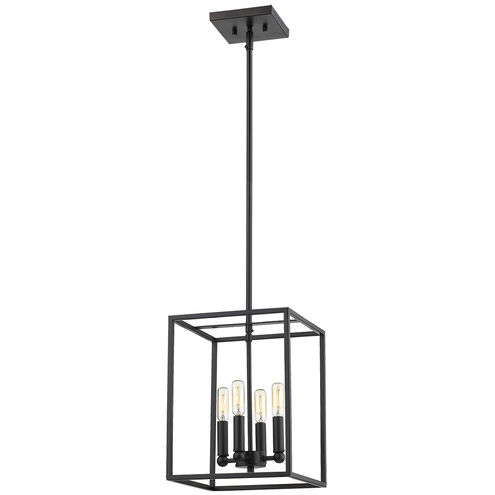 Cobar 4 Light 10 inch Matte Black Pendant Ceiling Light