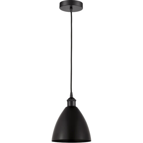 Edison Dome LED 8 inch Matte Black Mini Pendant Ceiling Light