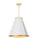 French Maid 1 Light 16 inch White Chandelier Ceiling Light, Small