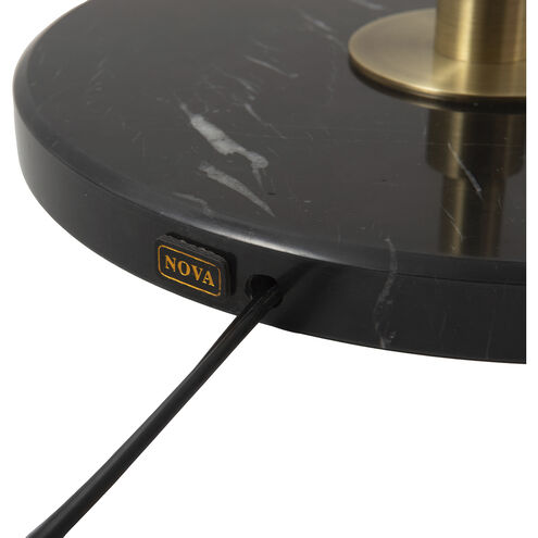 Rancho Mirage 61 inch 23.00 watt Matte Black and Weathered Brass Floor Lamp Portable Light