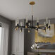 Davies 10 Light 40 inch Brushed Gold Chandelier Ceiling Light