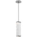 Tabulo LED Classic Silver Pendant Ceiling Light in 3000K LED, Tidal Cast