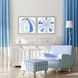 Naturals Collection Blue Framed Art