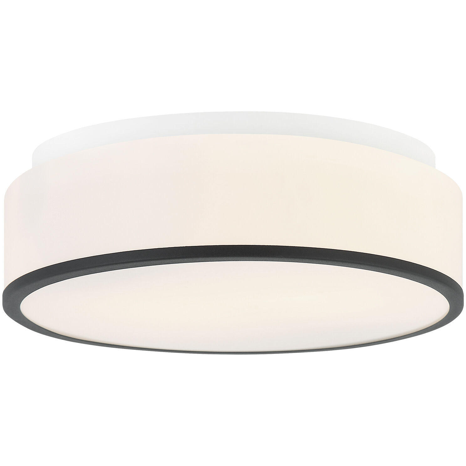 Echo LED 11.25 inch Matte Black Flush Mount Ceiling Light