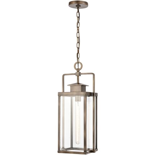 Crested Butte 1 Light 9 inch Vintage Brass Outdoor Pendant
