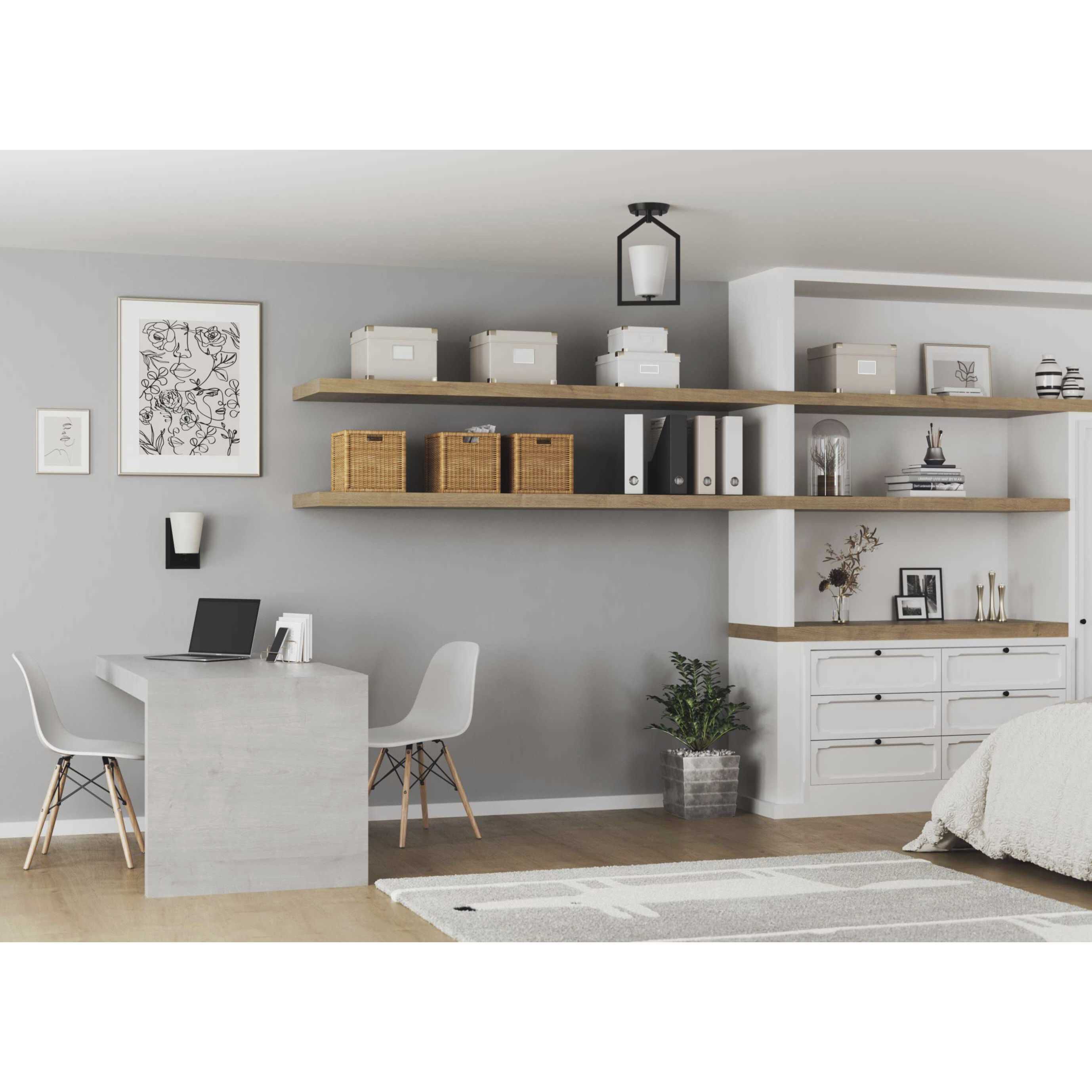 Vertex 1 Light 4.75 inch Matte Black Bath Light Wall Light