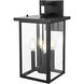 Sheridan 4 Light 17 inch Black Outdoor Wall Sconce