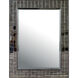 Mosaico 43.25 X 33.25 inch Ebony and Antique Mirror Mirror