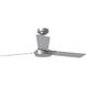 Jovie 52 52 inch Brushed Steel with Silver/American Walnut reversible blades Indoor/Outdoor Ceiling Fan